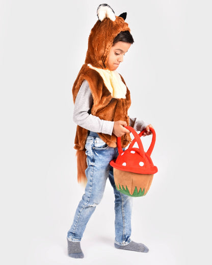 Mushroom bag with zipper 22 cm