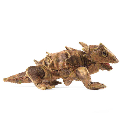 Marionnette à main Lézard cornu 3225/ Lézard à cornes Folkmanis réaliste