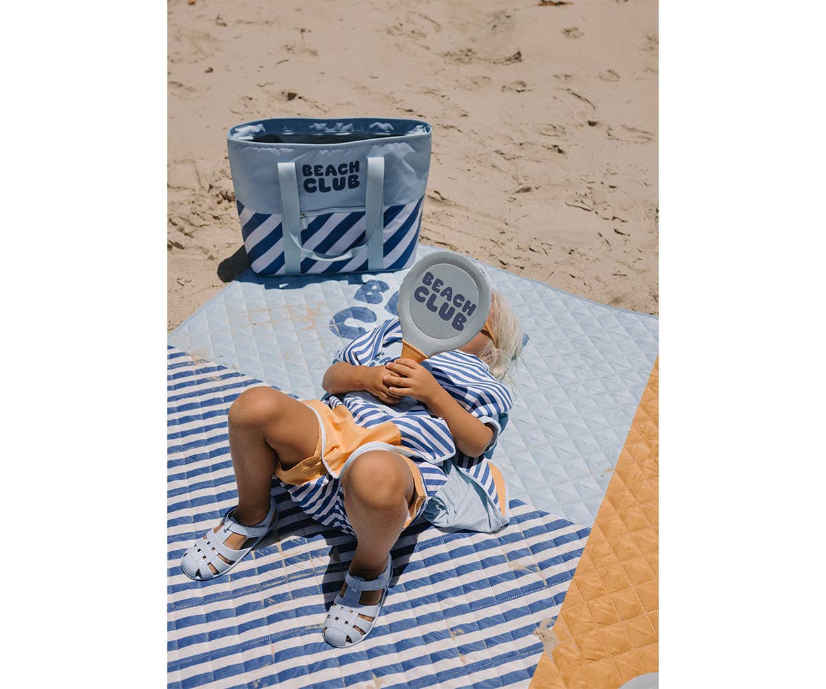 Stripes Blues & Beyond Insulated Tote Bag