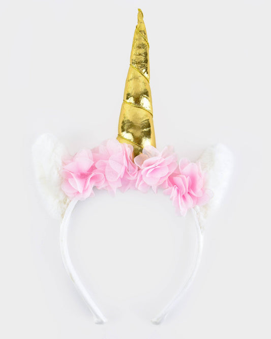 Einhorn-Diadem mit Blumen