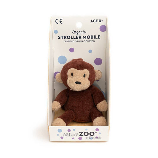 Monkey stroller mobile - Brown