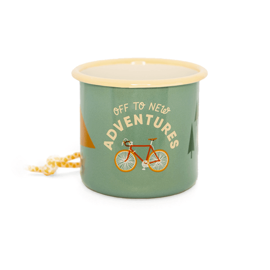“Bike Adventure” enamel mug