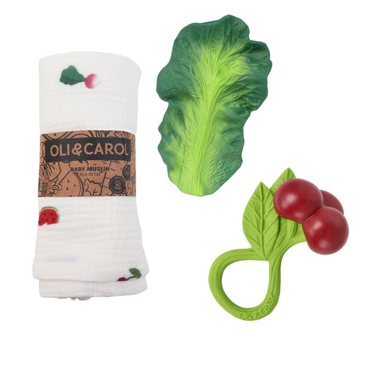 Cherry & Greens – Coffret cadeau bébé 3 mois+ – vue produit 2