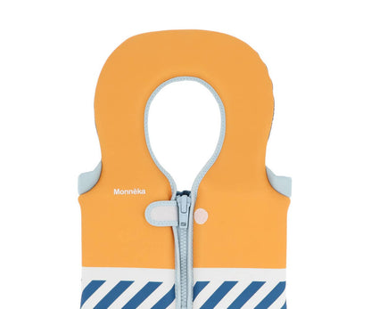 Blue striped floatation learning vest 1-2 years
