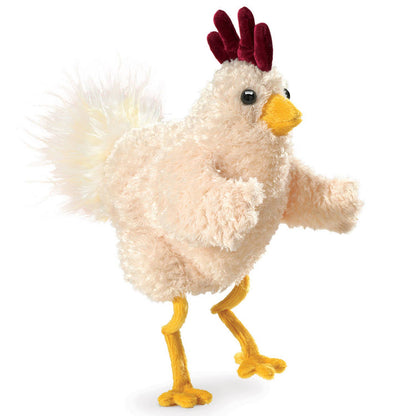 Marionnette à main Funky chicken 3030/ Funky chicken Folkmanis réaliste