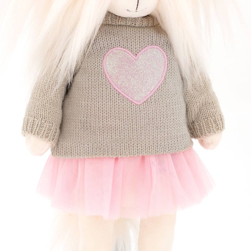 Lucky Mimi Hundepuppe: Rosa Herz - 38 cm