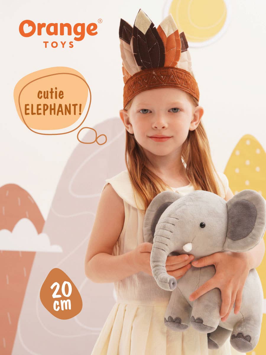 Orange Life Elephant Plush (20cm)