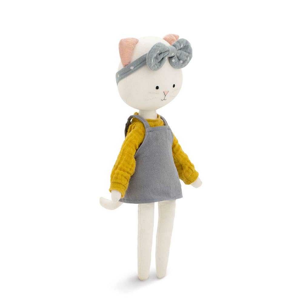 Cotton plush toy, Cotti Motti, Christy the cat (30 cm) -0+