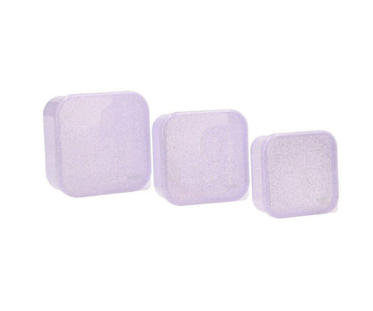 3 Lilac Sequin Lunch Boxes