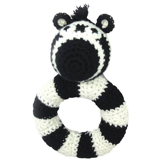 Ring rattle - Black Zebra
