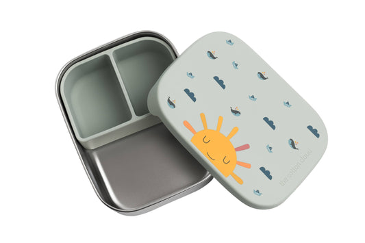 Origami Stainless Steel Lunch Box with Compartments for Children