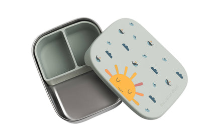 Origami-Lunchbox aus Edelstahl mit Fächern für Kinder