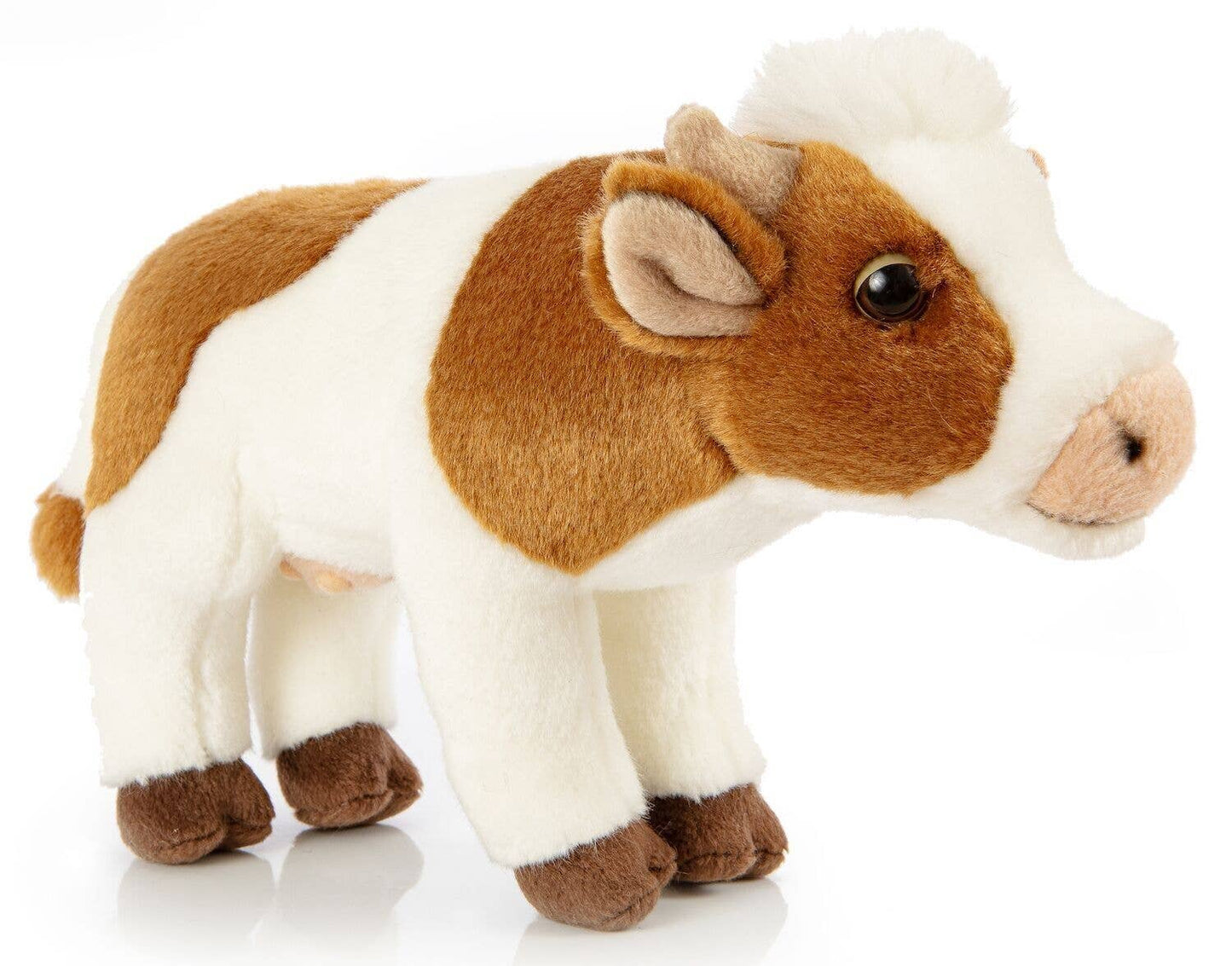 Standing white/brown Cow Plush