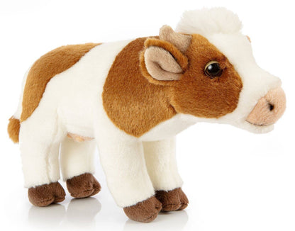 Standing white/brown Cow Plush