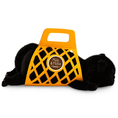 Milo &amp; Millie Plush Toy, Milo the Black Cat (56 cm) - 0+