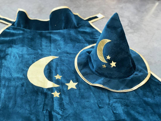 Blaues Magier-Kostümset