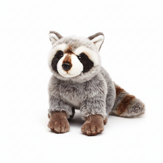 Plüschtier Waschbär, sitzend