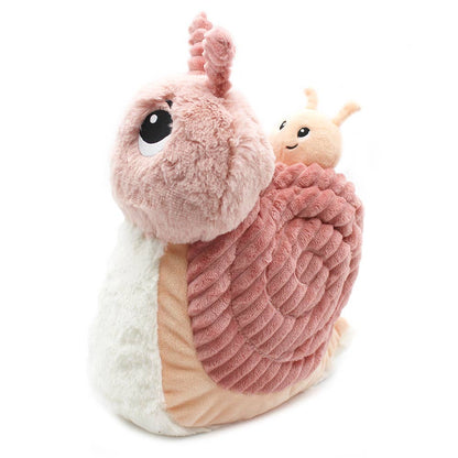 Peluche Ptipotos Maman et Bébé Escargot - Rose