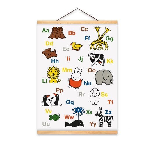 poster miffy animal alphabet a3 mtd