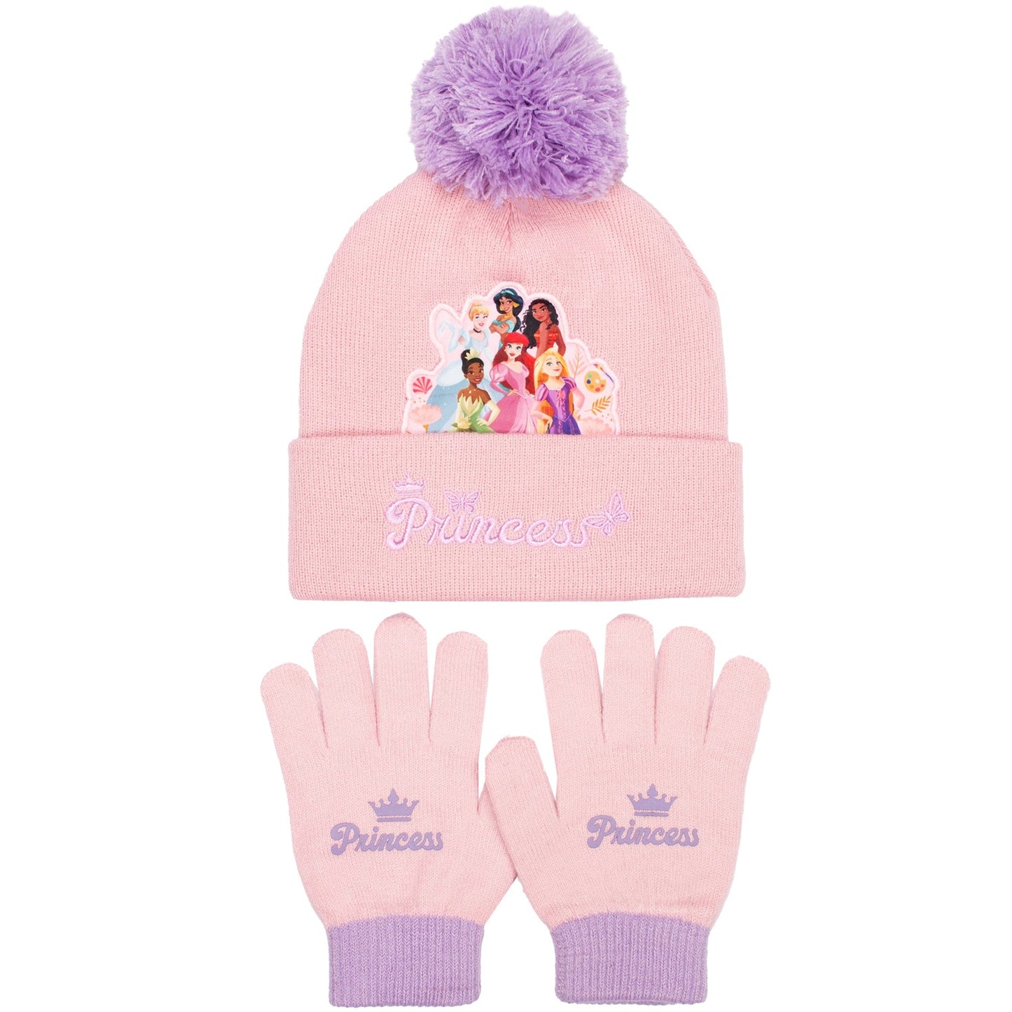 Disney Princesses Winter Hat & Gloves Set fille