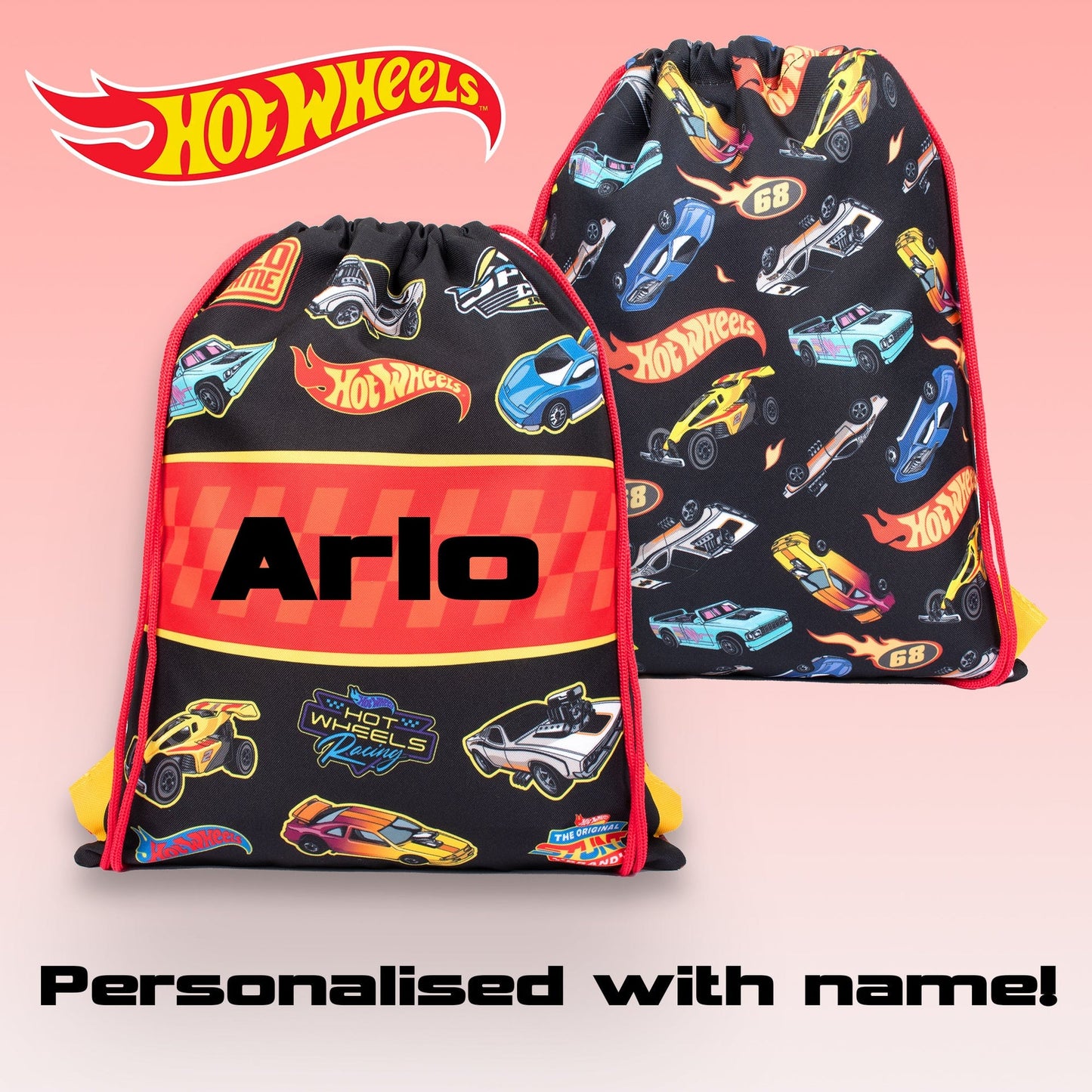 Official Hot Wheels / Sac à cordon | enfant PE Sac
