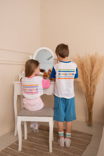 T-shirt Schulkind rose – vue produit 5