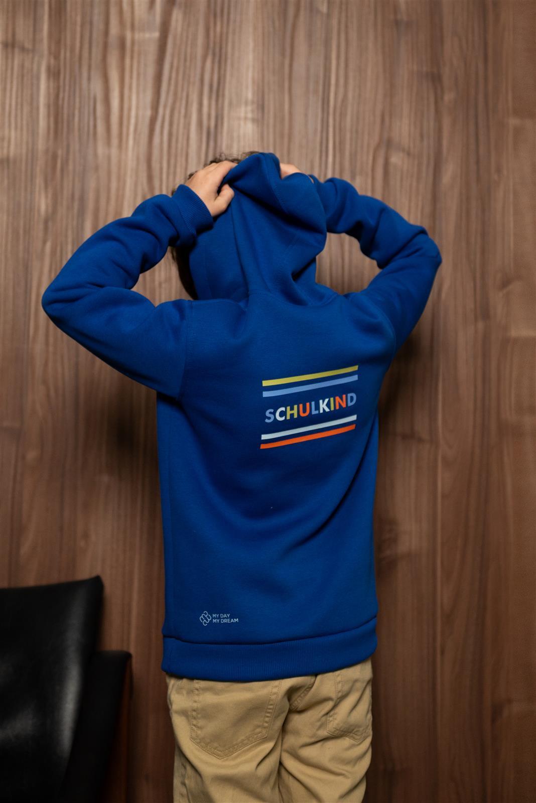 Sweat zippé Schulkind bleu – vue produit 6