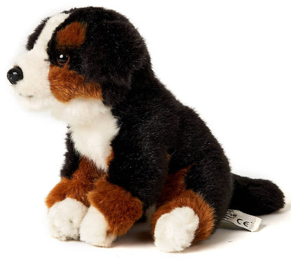 Plush Bernese Mountain Dog Puppy, sitting