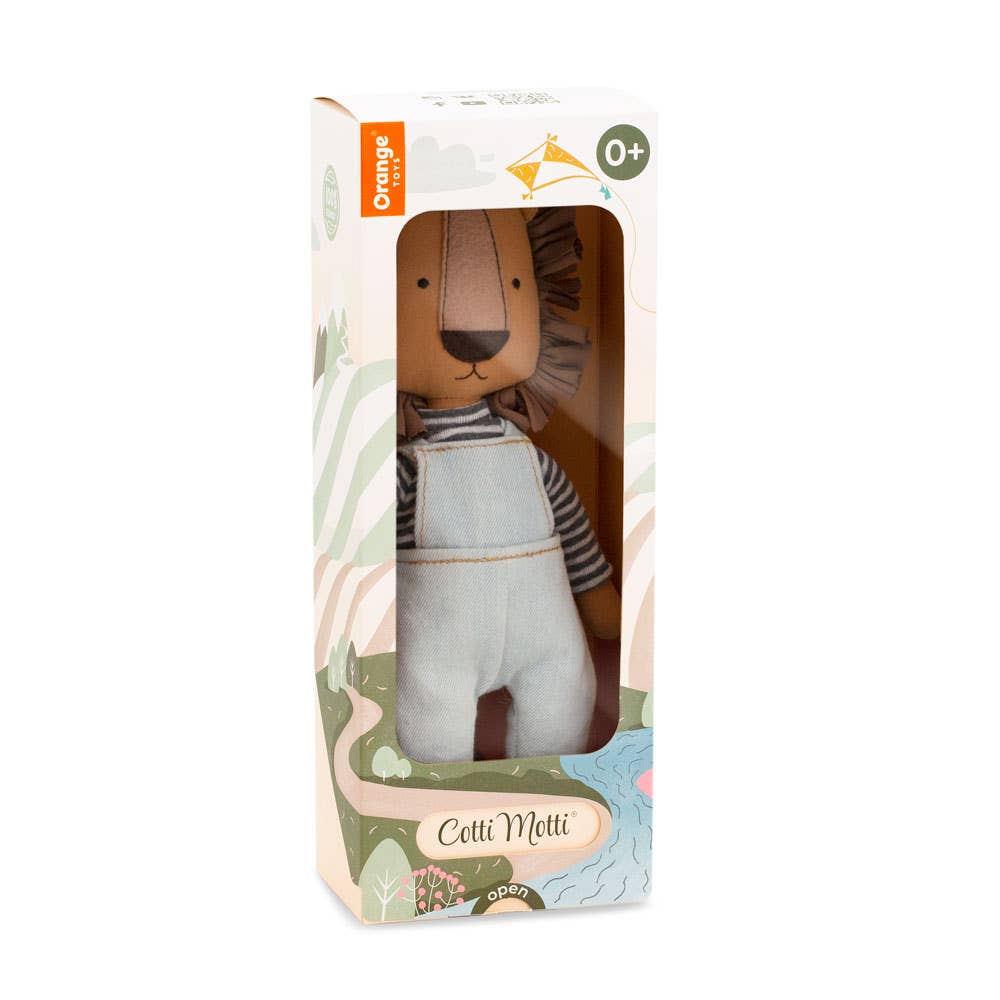 Simon the Lion Cotti Motti cotton soft toy - 29 cm - 0+