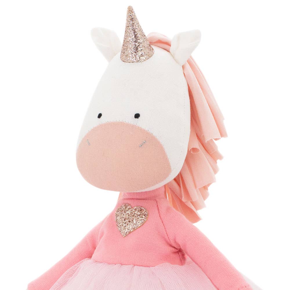 Cotti Motti cotton soft toy, Daphne the unicorn - 29 cm - from 0 months