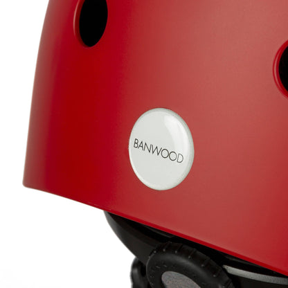 casque enfant rouge mat banwood