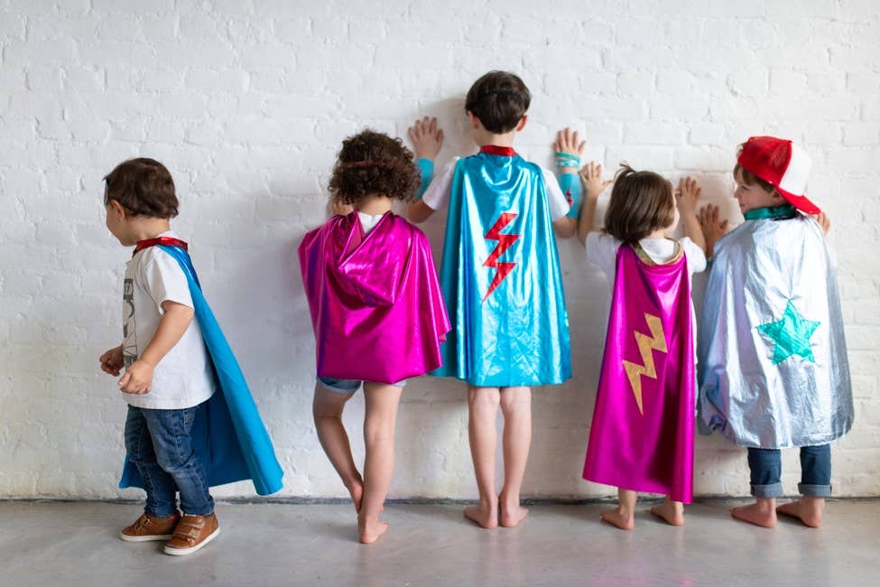 Blue Superhero Costume Set