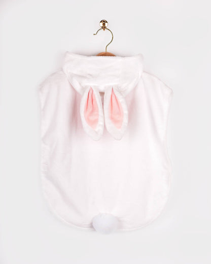 Mini cape lapin 86-110 cm pour enfants de 1 à 4 ans