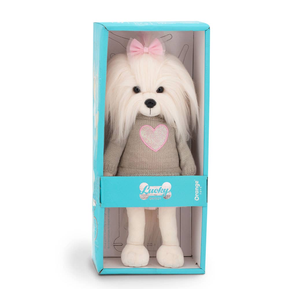 Lucky Mimi Hundepuppe: Rosa Herz - 38 cm