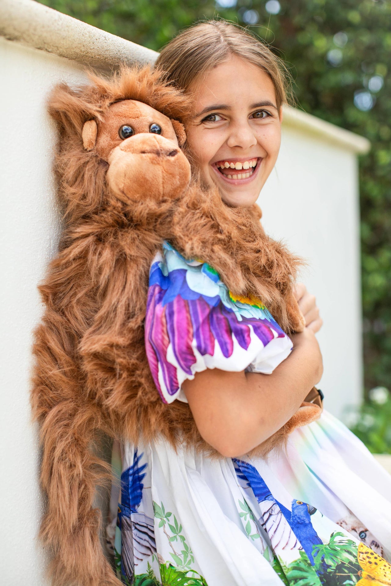 Plush Monkey Backpack for Kids