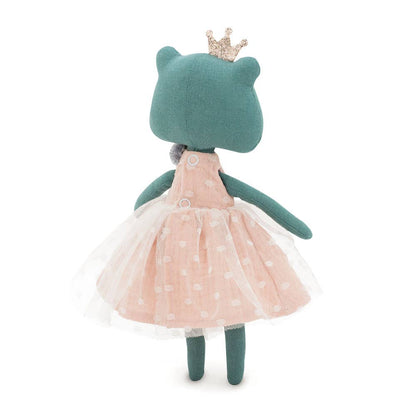 Cotton plush toy, Fiona the Dressed Frog - 29cm - 0+