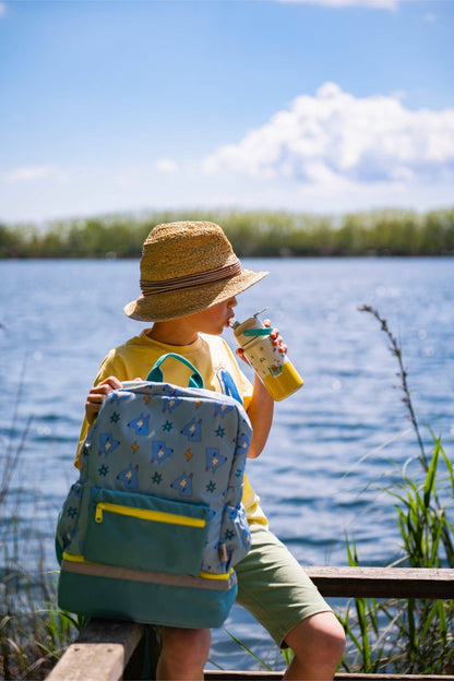 Isolierte Edelstahl-Trinkflasche für Kinder mit lustigem Hundemotiv