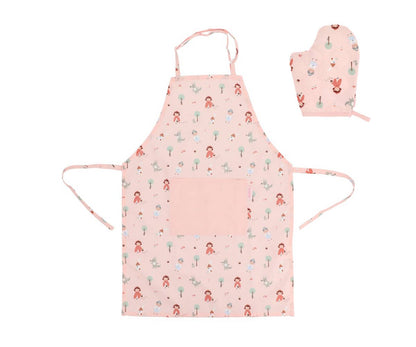 Little Red Riding Hood apron and pot holder set