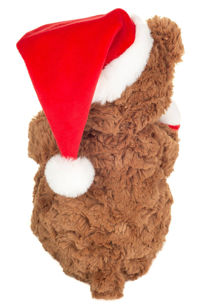 Peluche Ours de Noël avec Canne en Sucre d’Orge – 30 cm