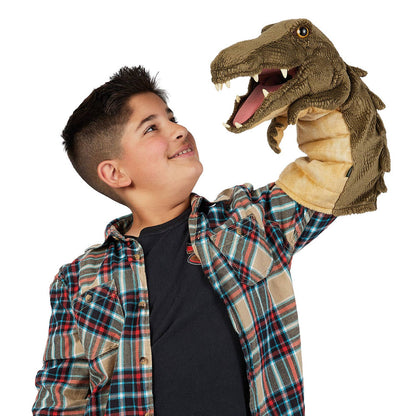 Marionnette à main Marionnette Crocodile Stage 3233, marionnette à main Folkmanis pour théâtre de marionnettes Folkmanis réaliste