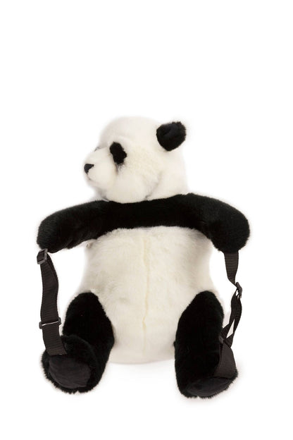 Panda plush backpack for children