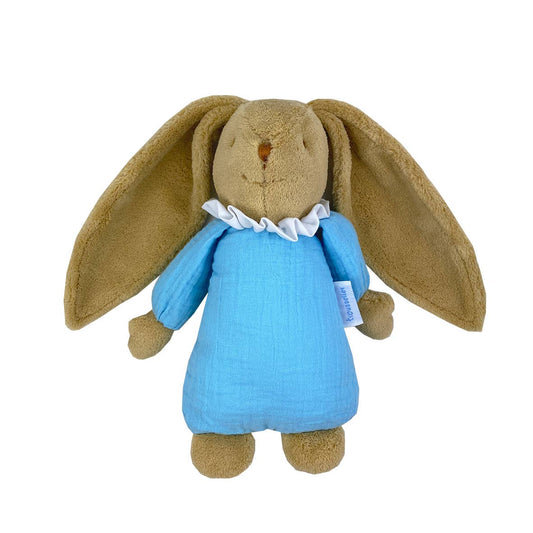 Baby-Overall-Hase mit Spieluhr - Bio-Baumwolle Hellblau