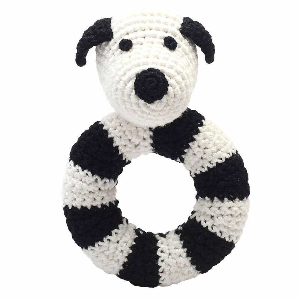 Rattle Ring - White Dog