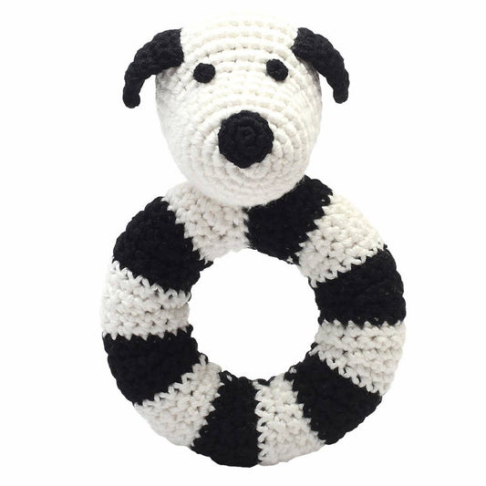Rattle Ring - White Dog
