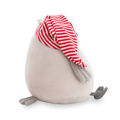 Plush owl with nightcap