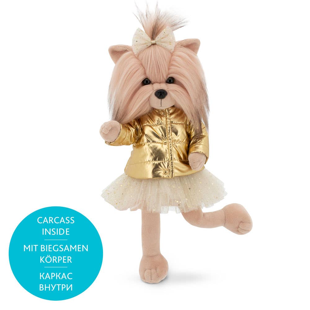 Lucky Yoyo Dog Doll: Gold Jacket - 38cm