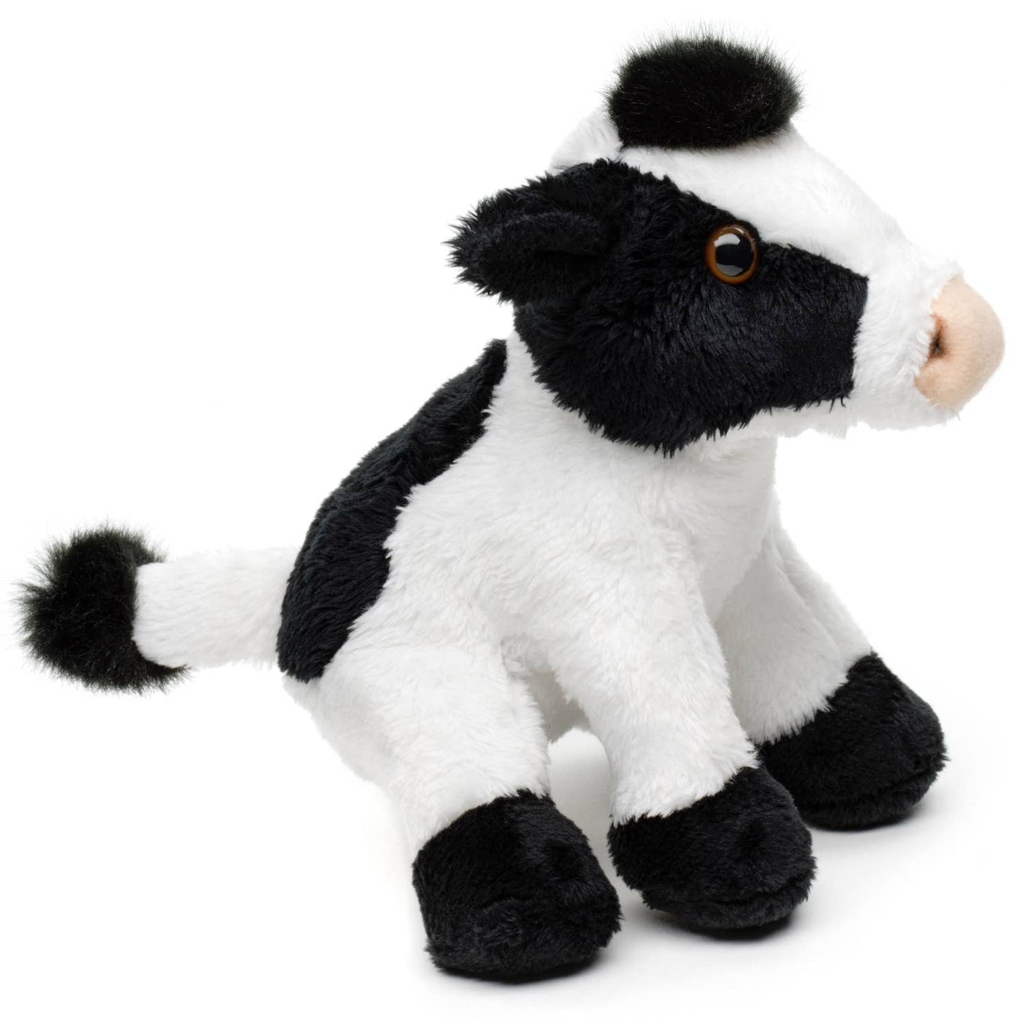 Sitting Cow Plush (black and white)