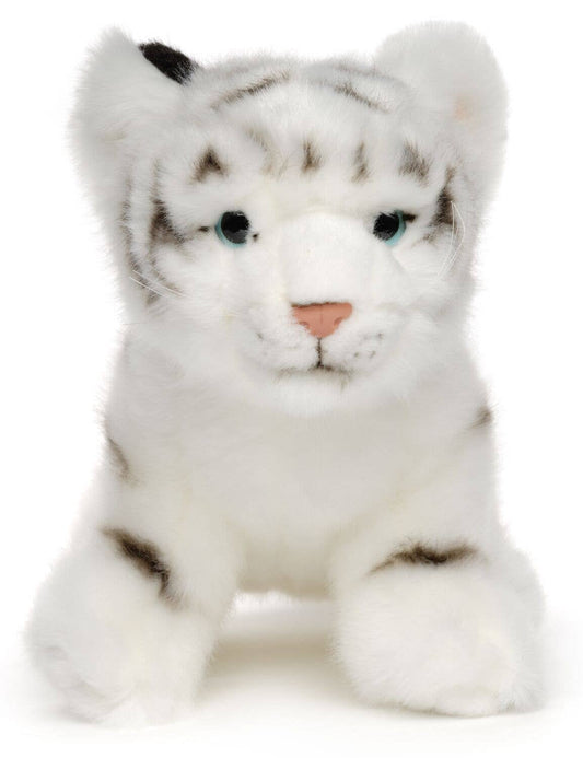 Peluche Bébé tigre blanc, assis Uni Toys