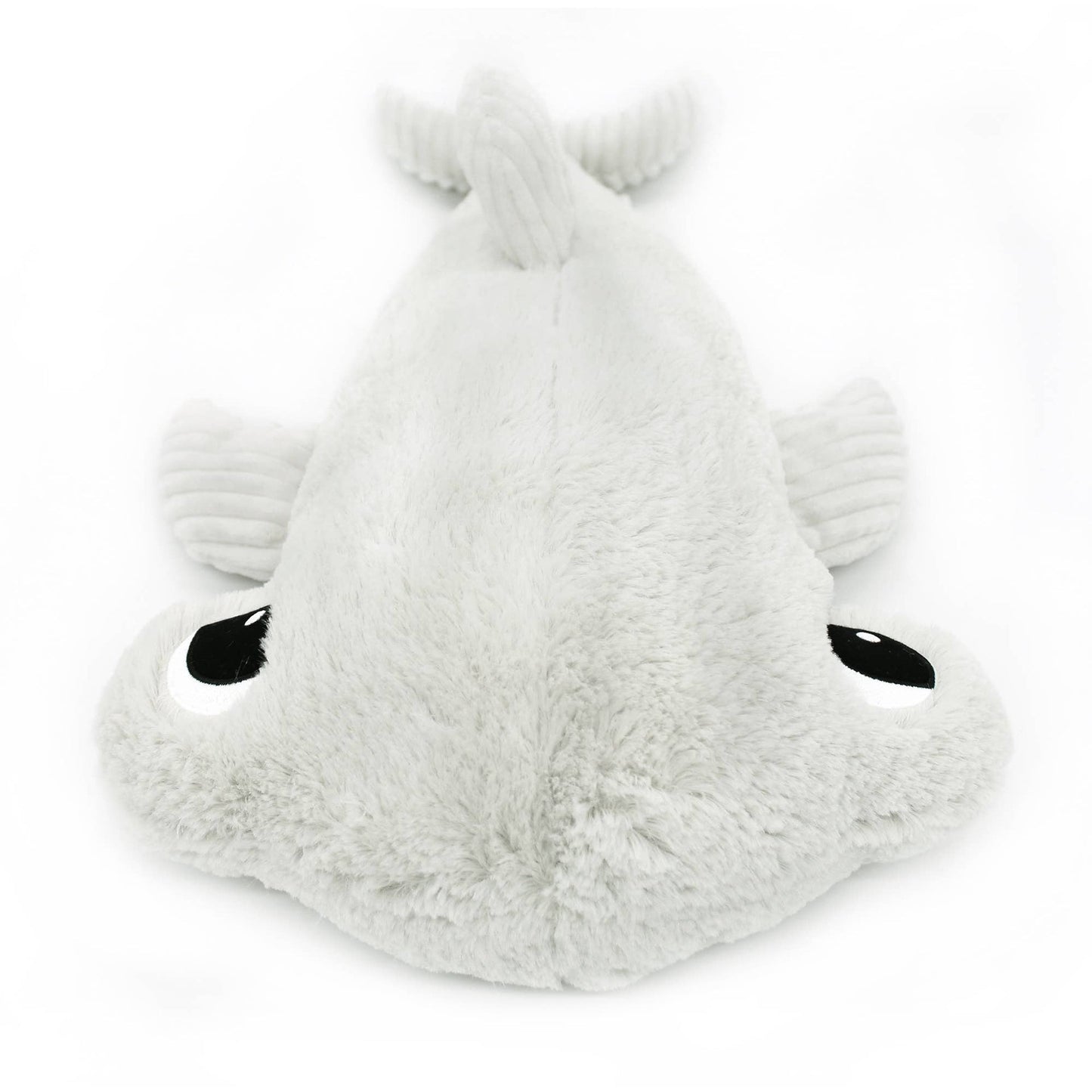 Ptipotos Plush Toy Mother and Baby Hammerhead Shark - Light Grey
