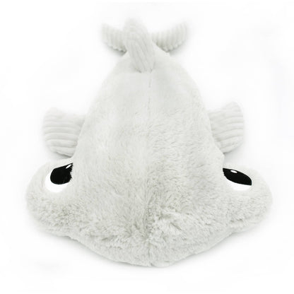 Ptipotos Plush Toy Mother and Baby Hammerhead Shark - Light Grey